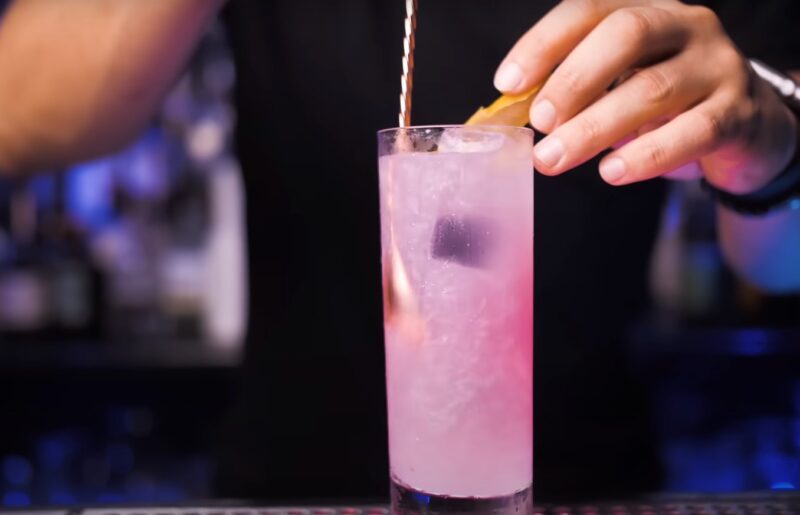 Purple cocktail